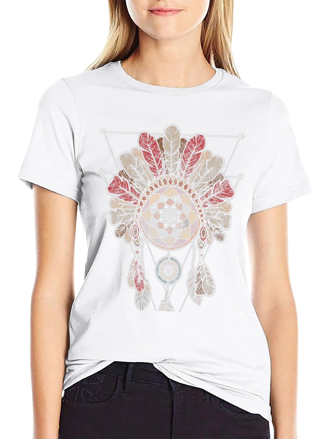 Dreamcatcher Graphic Tee - Native American Style Shirt