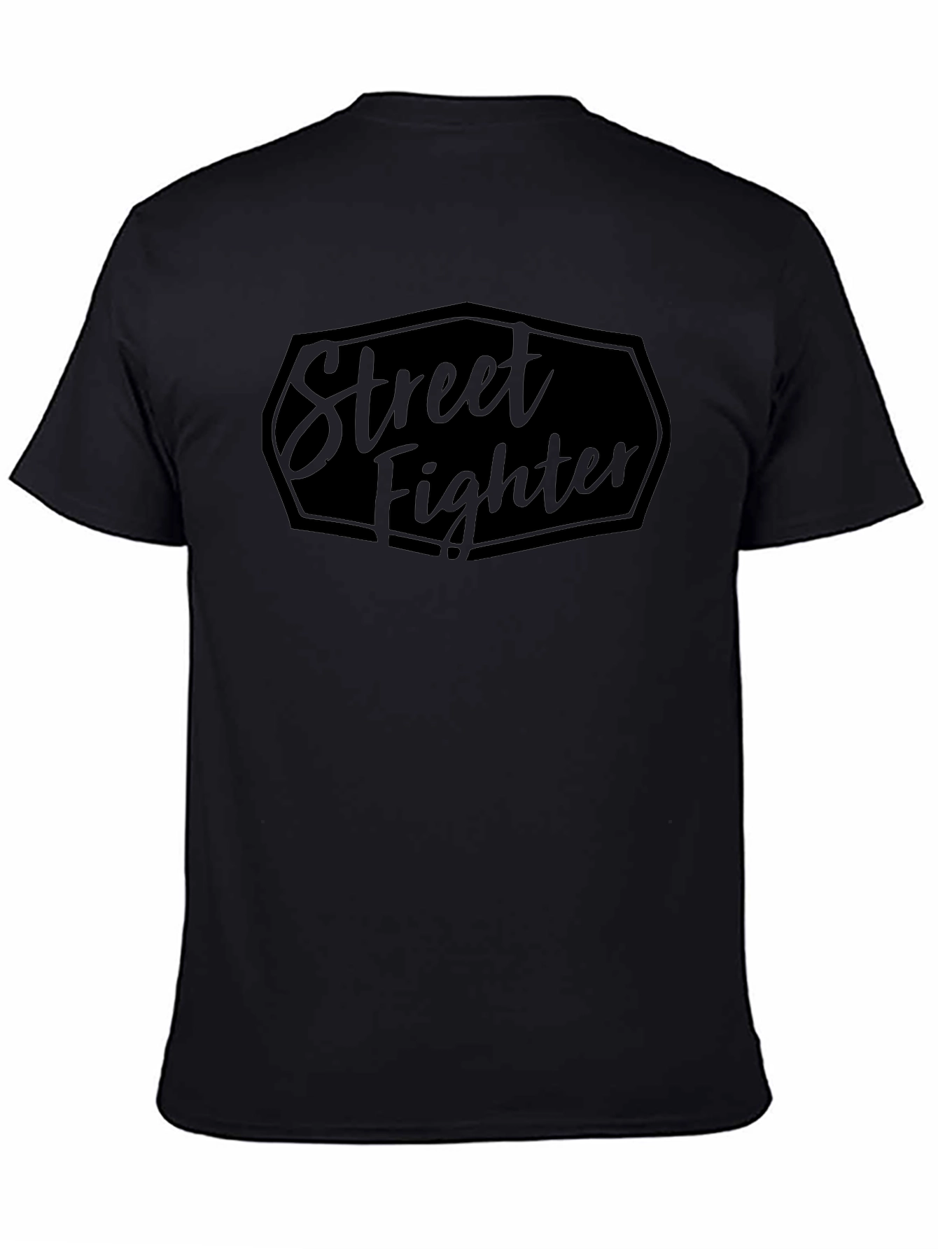 Street Fighter Black Tee - Classic Game Style