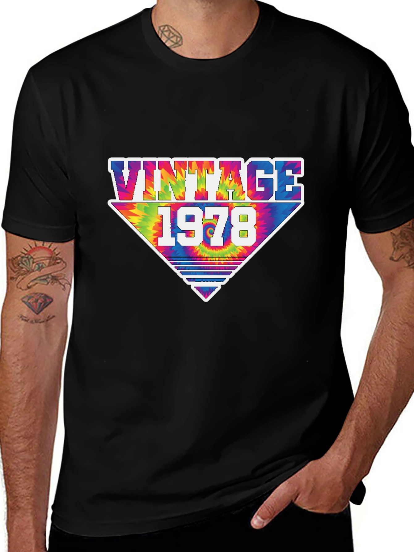 Vintage 1978 Tie Dye Graphic Tee