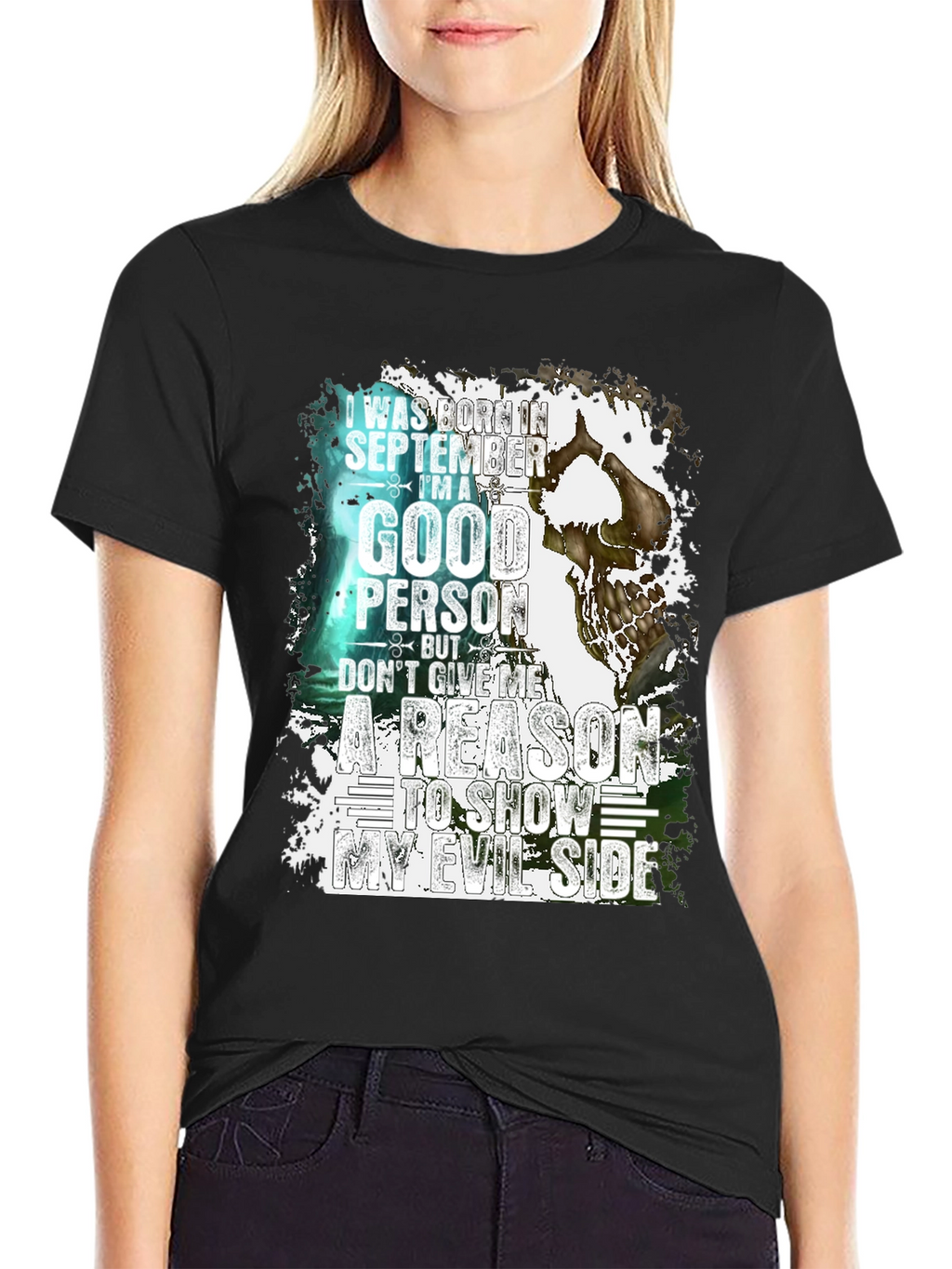 September Born Good Person Evil Side T-Shirt