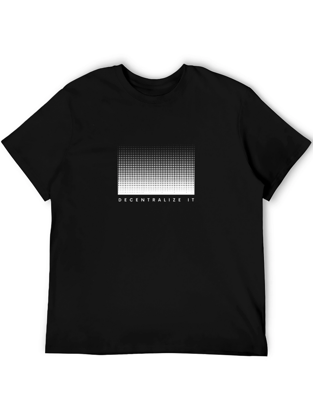 Decentralize It Graphic Tee - Modern Black T-Shirt