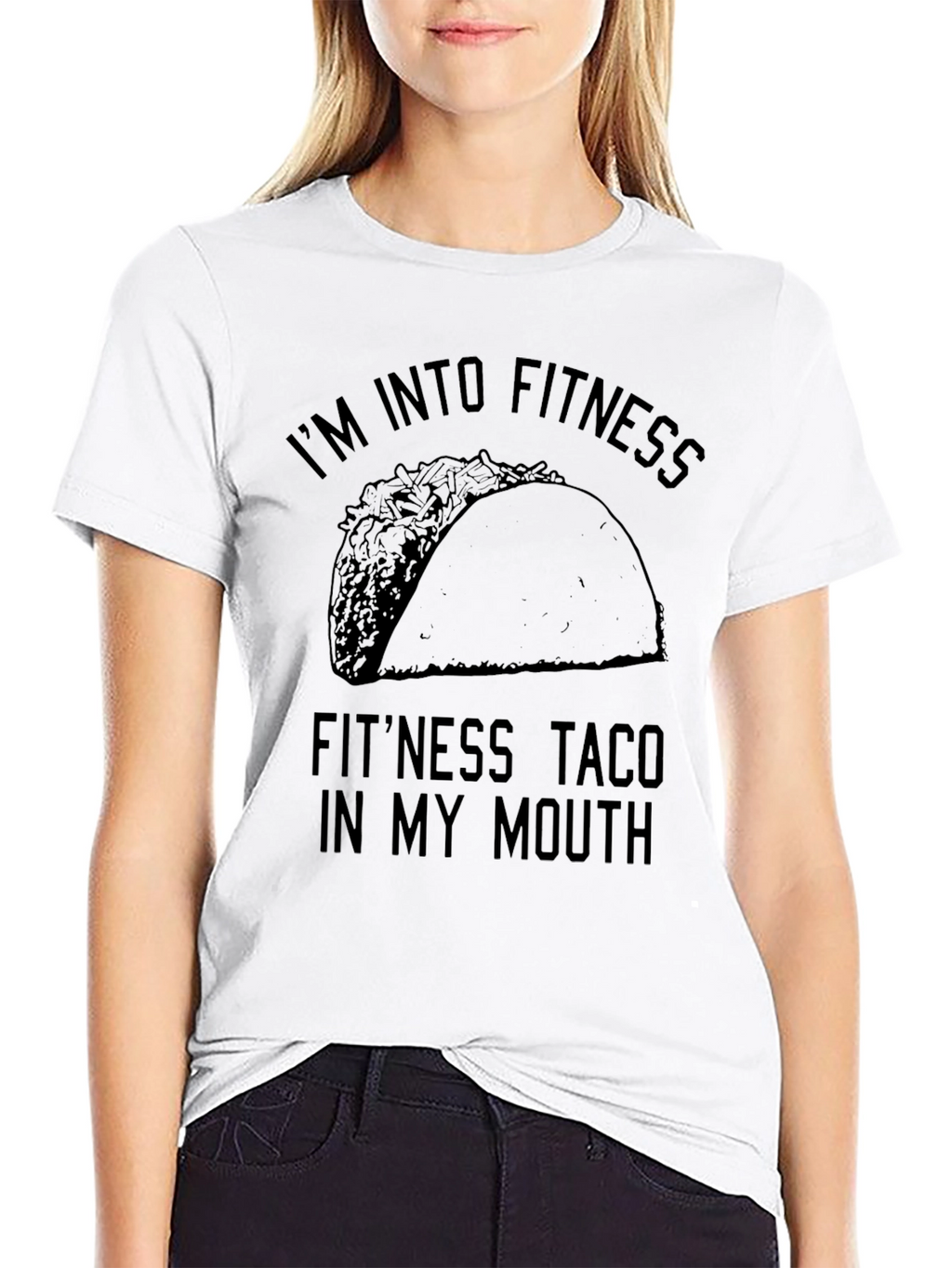 Fitness Taco Funny Graphic Tee Shirt