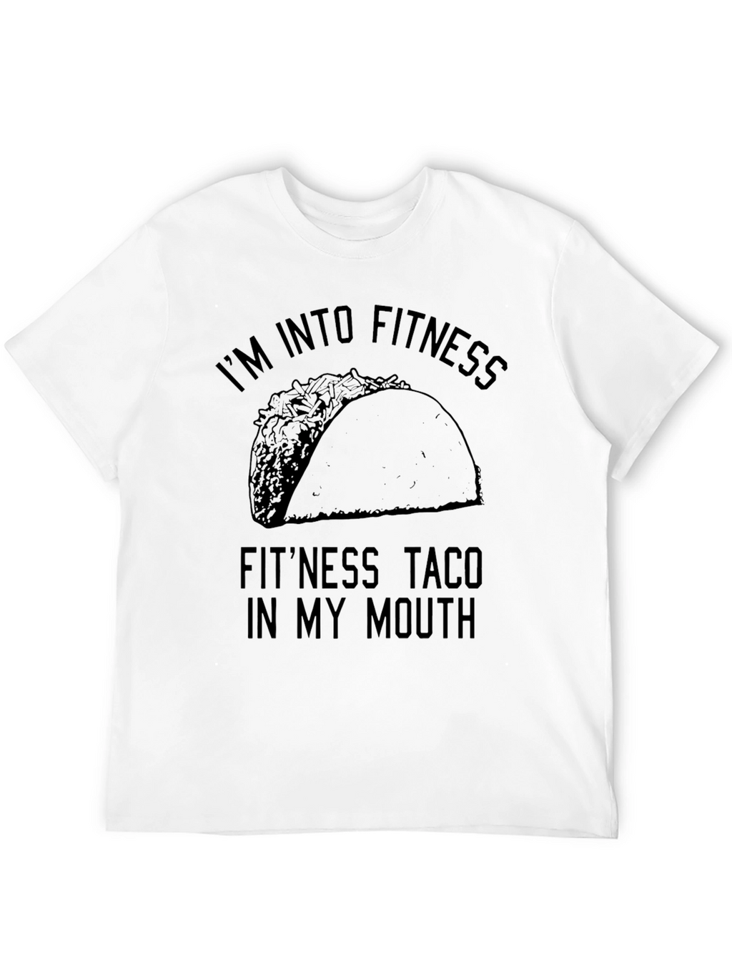 Fitness Taco Funny Graphic Tee Shirt