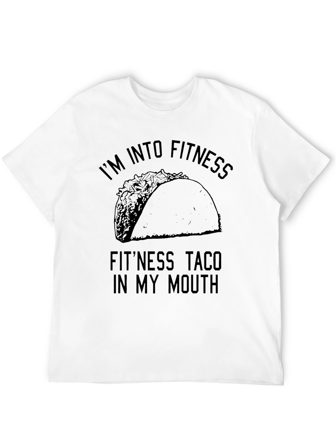 Fitness Taco Funny Graphic Tee Shirt