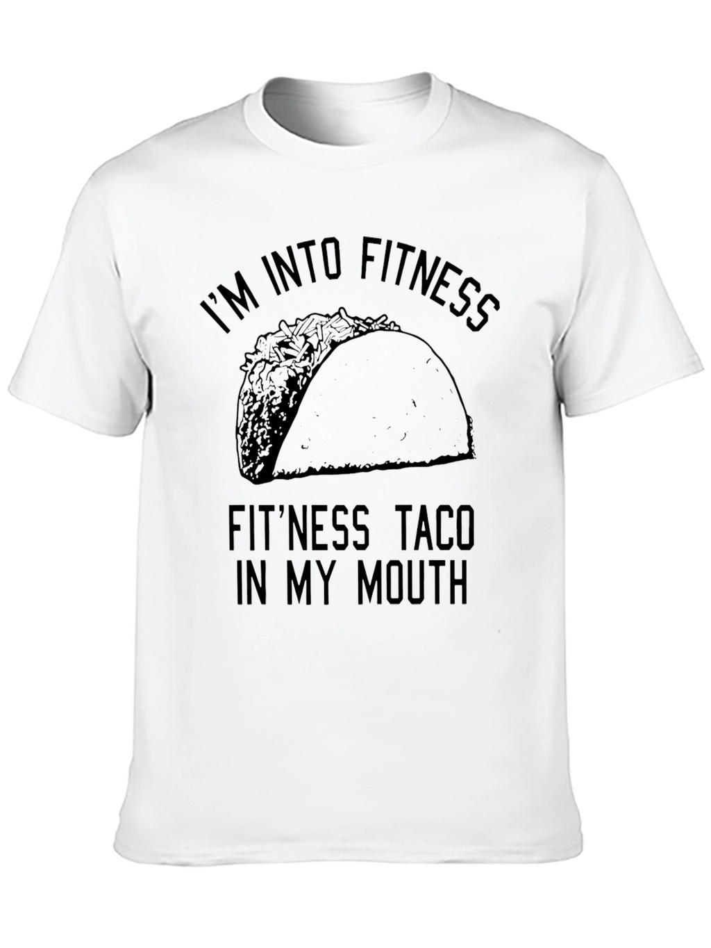 Fitness Taco Funny Graphic Tee Shirt