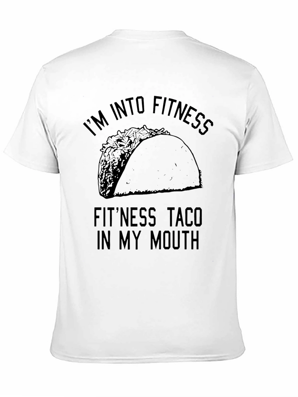 Fitness Taco Funny Graphic Tee Shirt