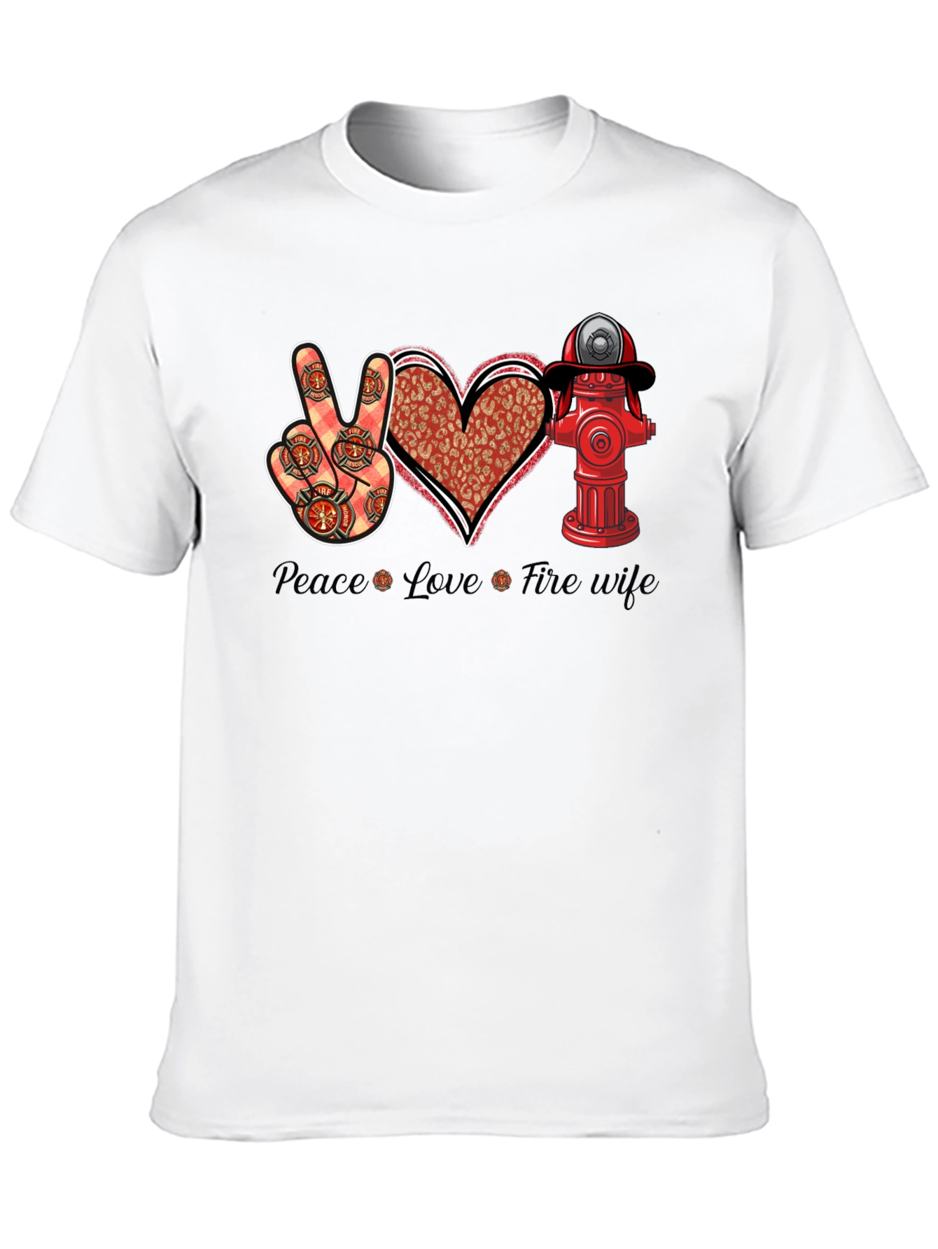 Peace Love Fire Wife Graphic Tee