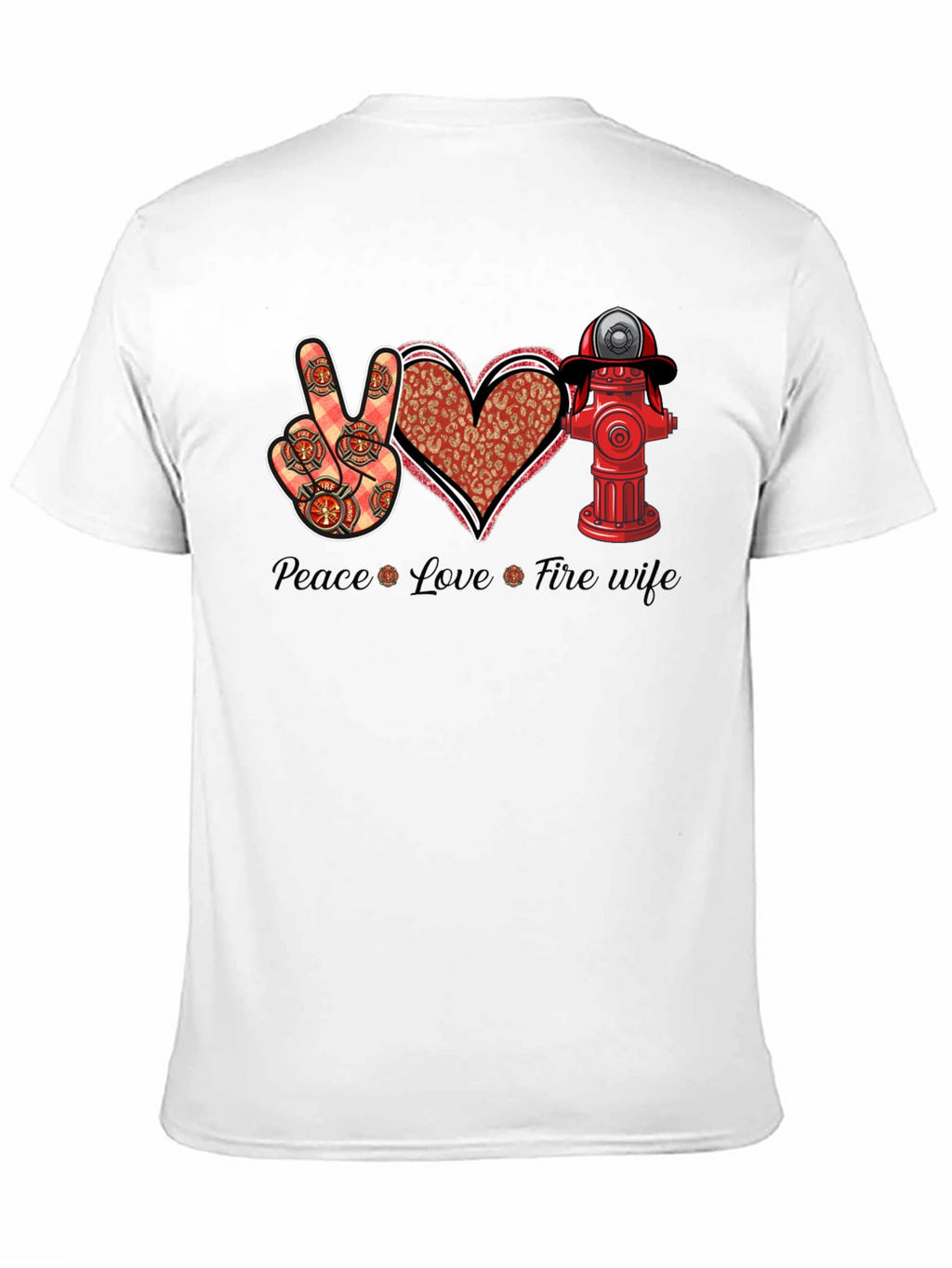 Peace Love Fire Wife Graphic Tee