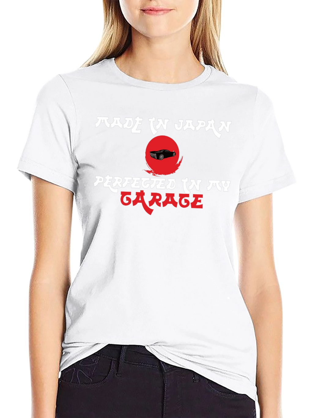 Made in Japan Perfected in My Garage Tee