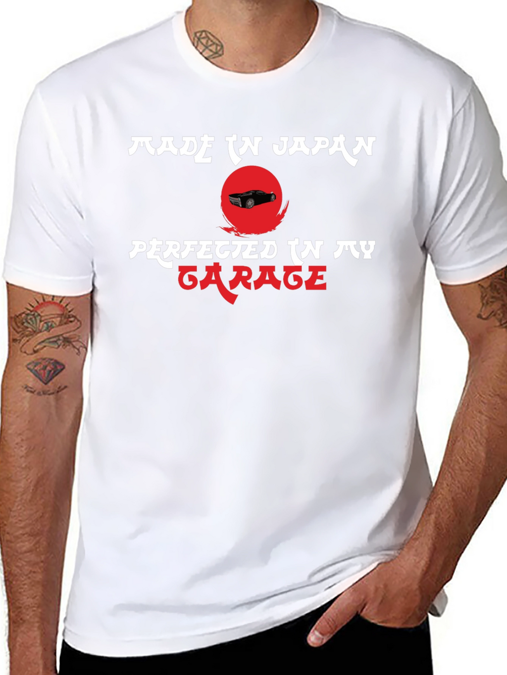 Made in Japan Perfected in My Garage Tee