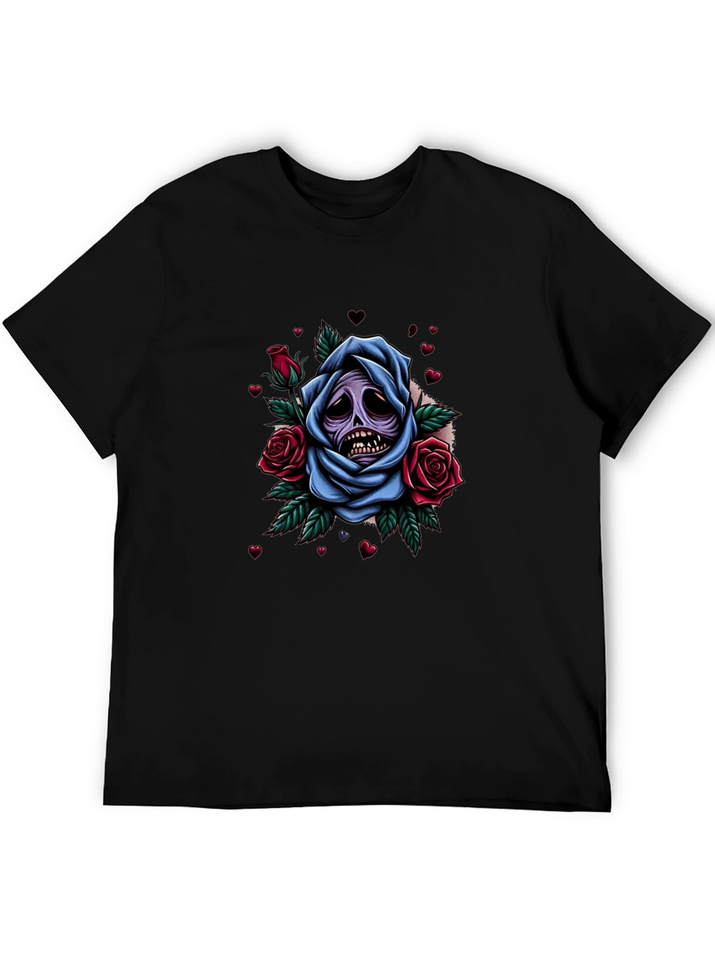 Grim Rose Graphic Tee - Dark Humor Apparel