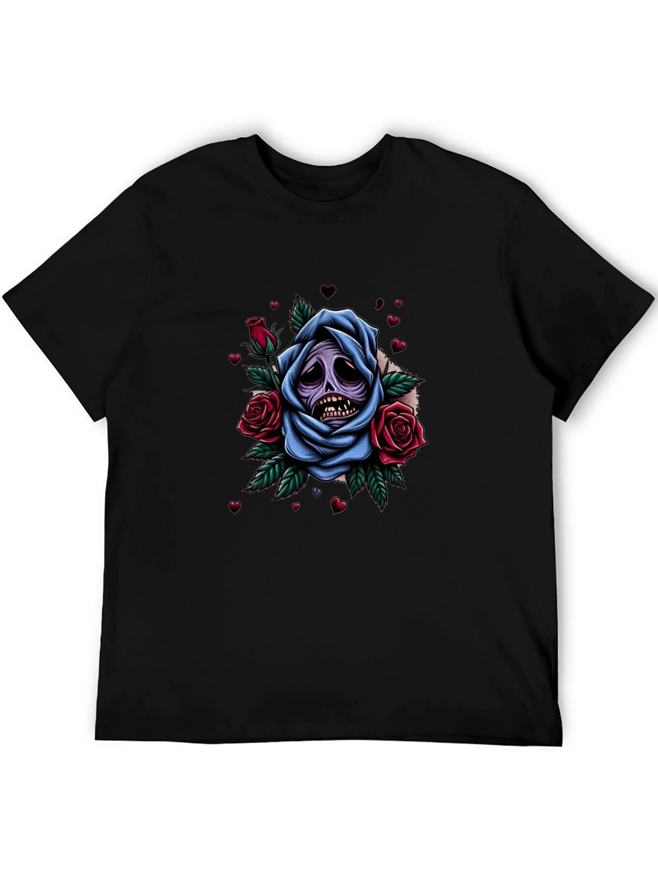Grim Rose Graphic Tee - Dark Humor Apparel