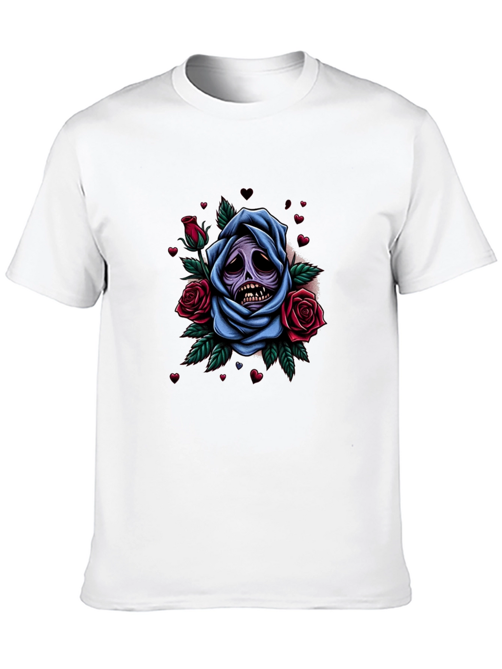 Grim Rose Graphic Tee - Dark Humor Apparel