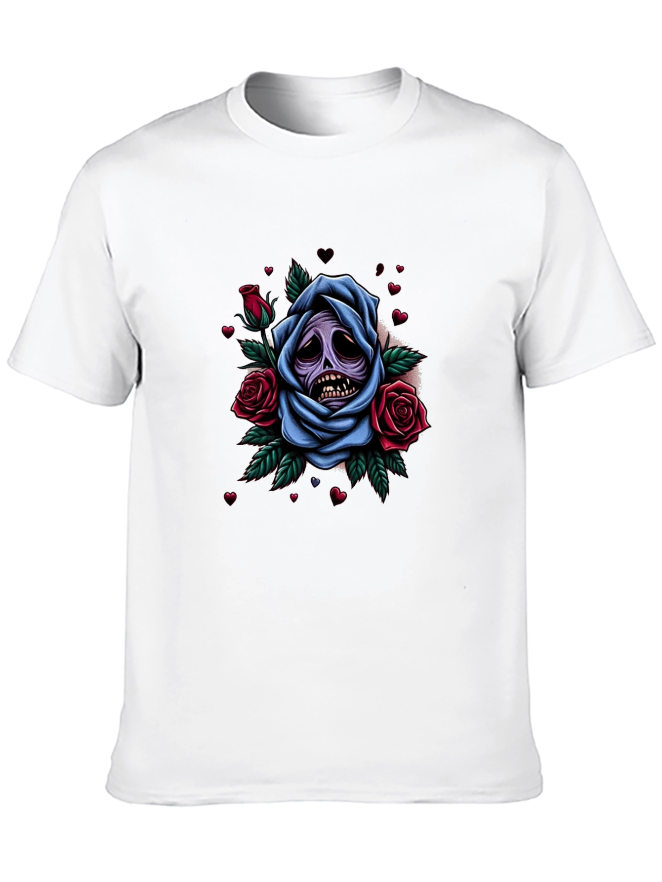 Grim Rose Graphic Tee - Dark Humor Apparel