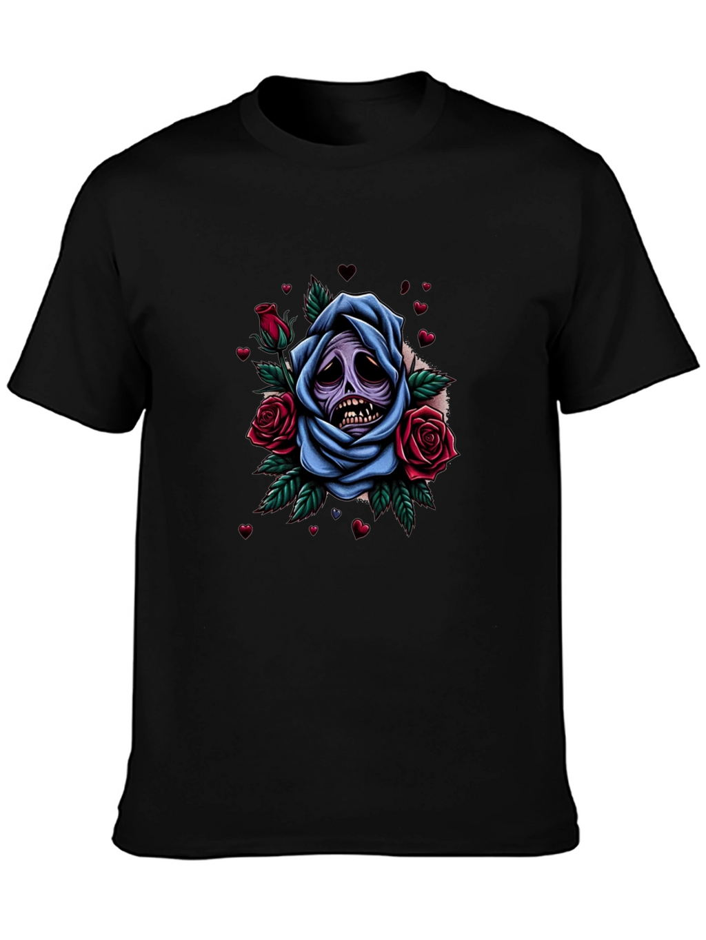 Grim Rose Graphic Tee - Dark Humor Apparel
