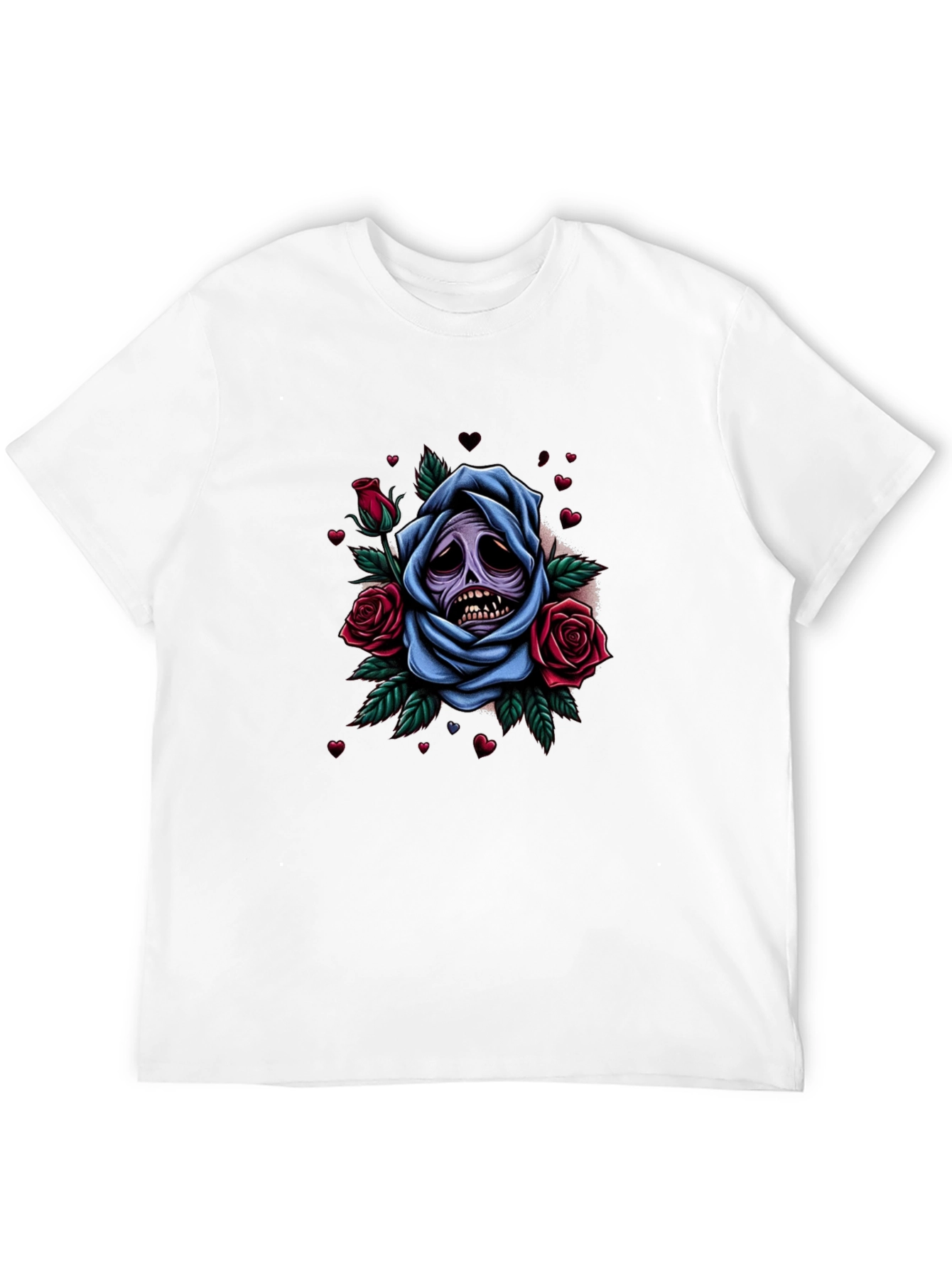 Grim Rose Graphic Tee - Dark Humor Apparel