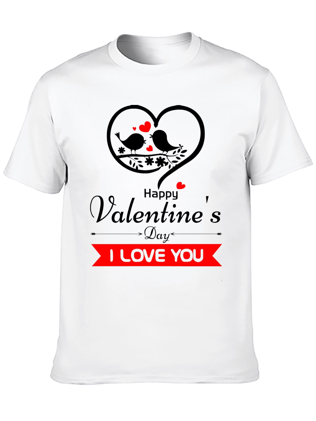 Valentines Day I Love You Graphic Tee