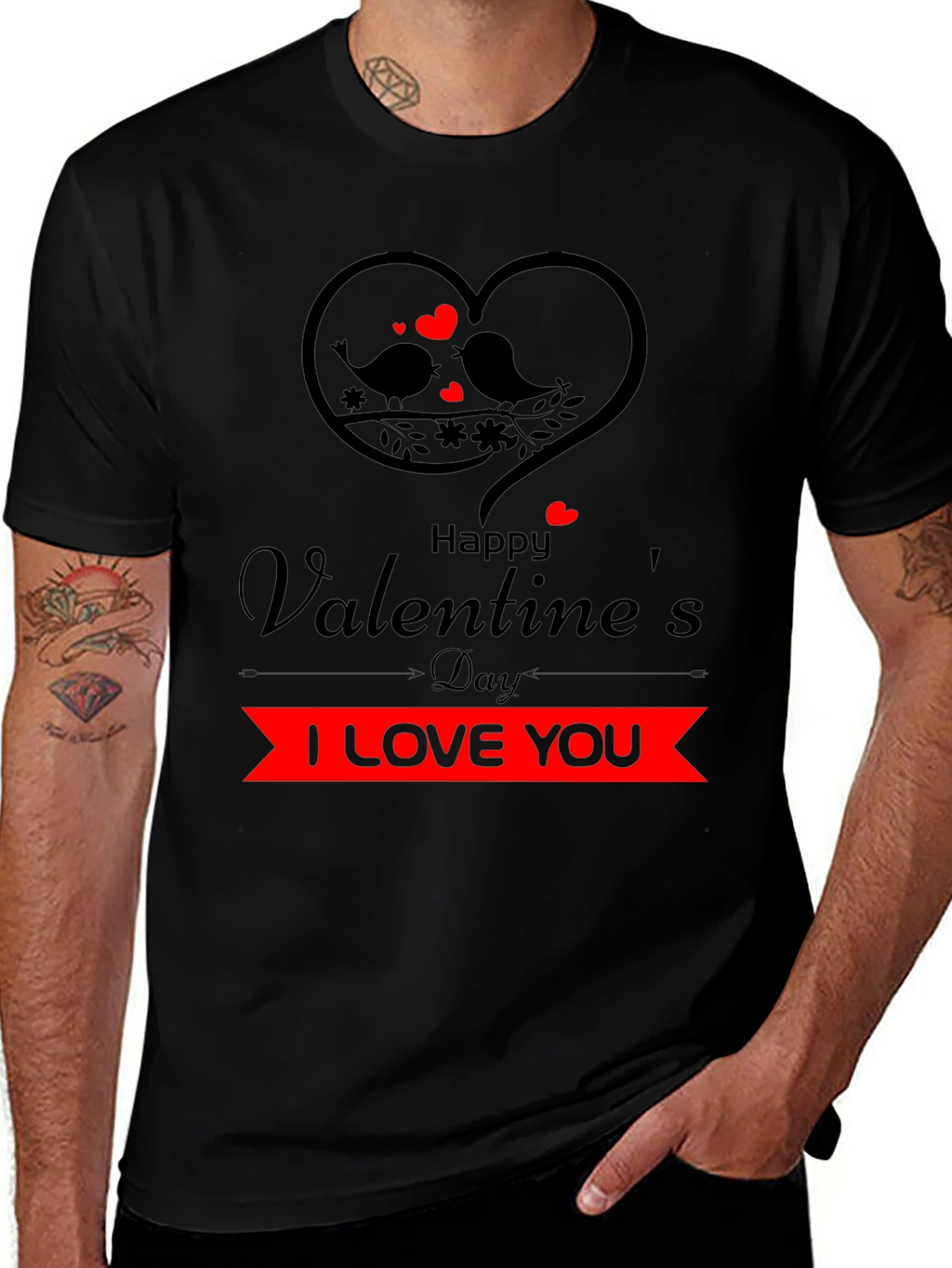 Valentines Day I Love You Graphic Tee