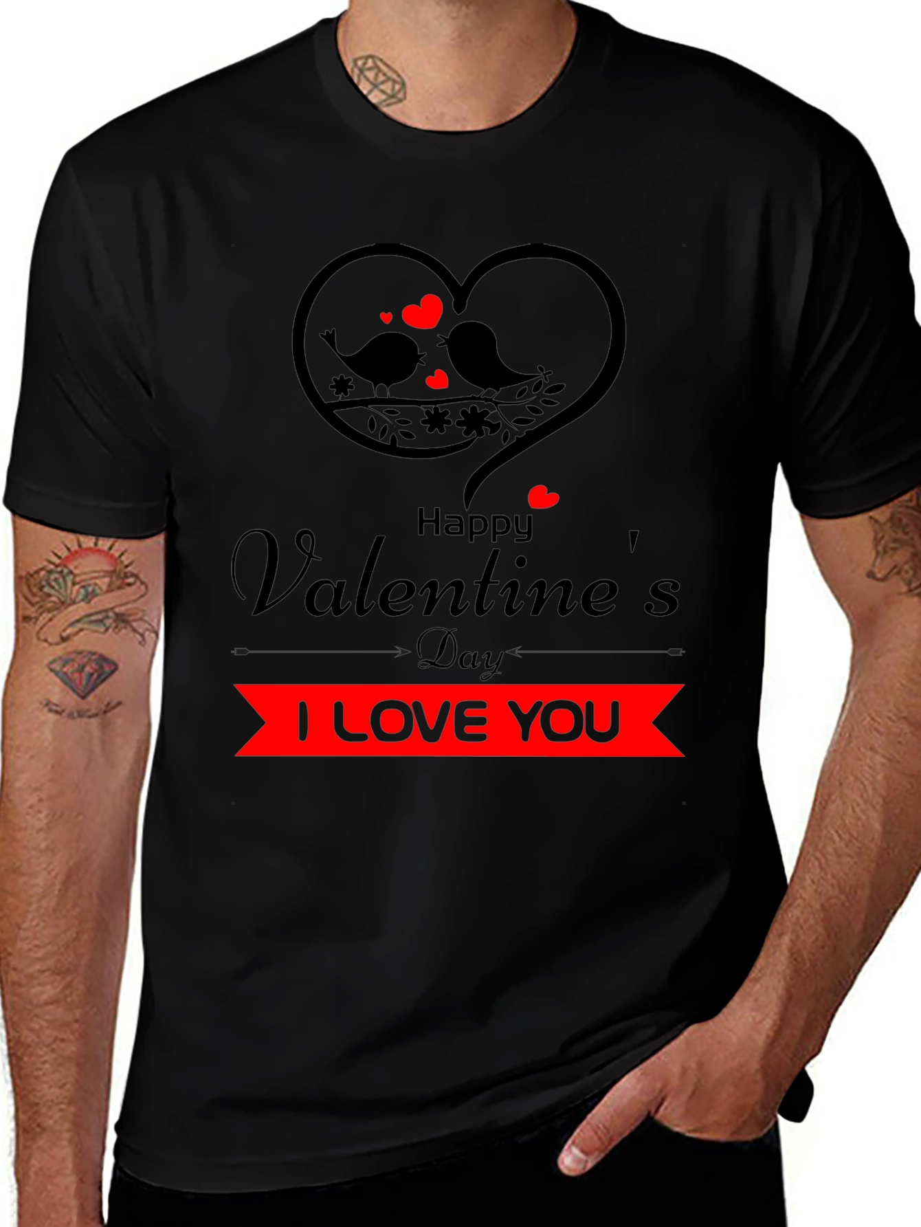 Valentines Day I Love You Graphic Tee