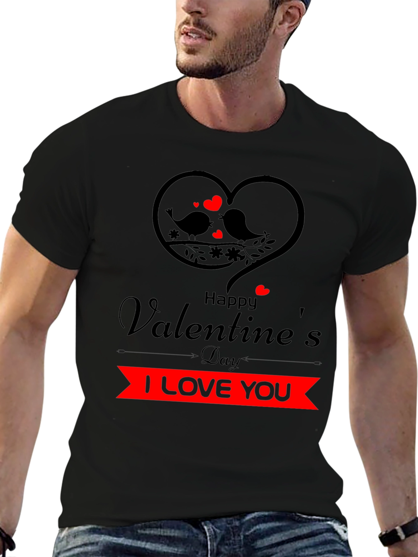 Valentines Day I Love You Graphic Tee