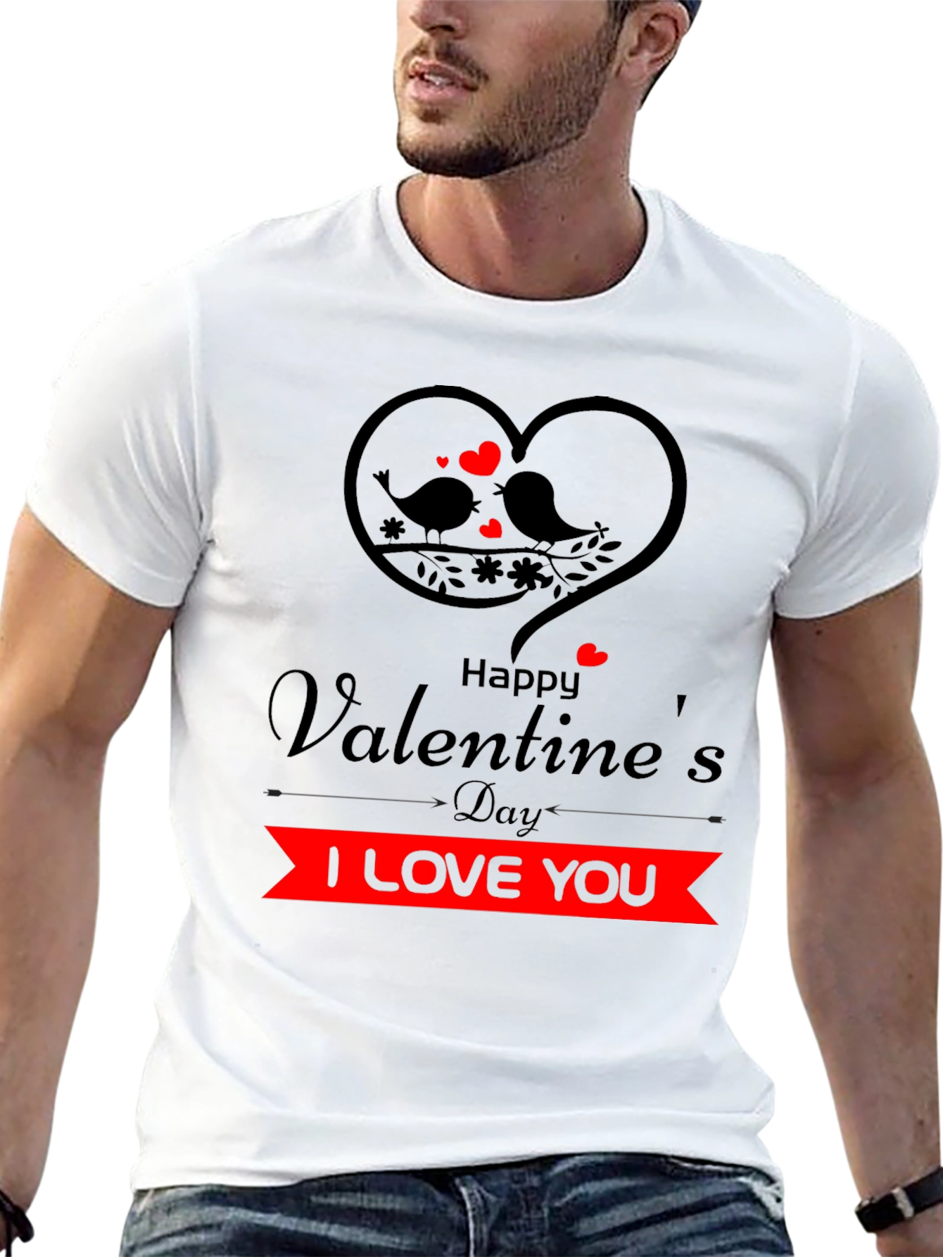 Valentines Day I Love You Graphic Tee