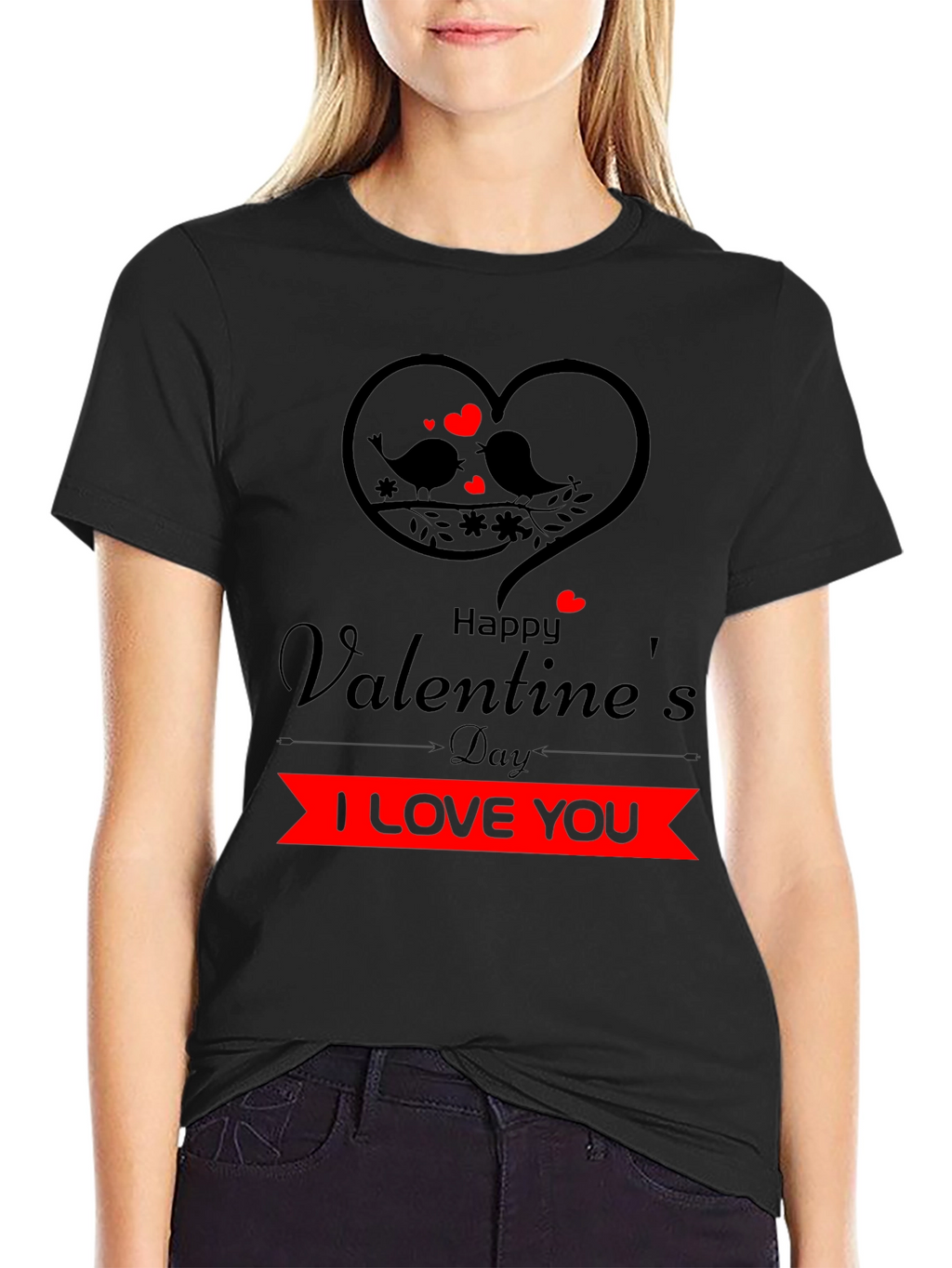 Valentines Day I Love You Graphic Tee