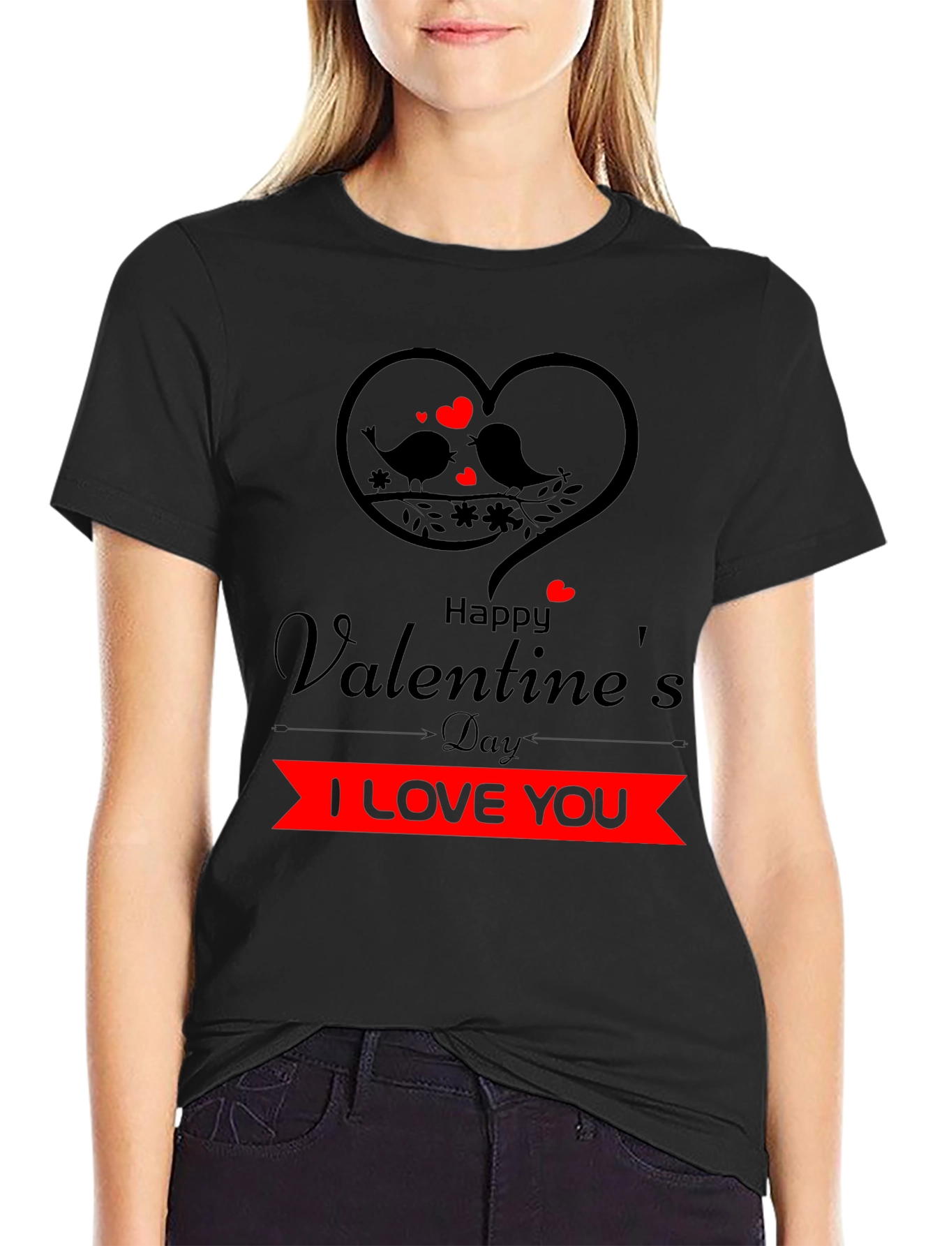 Valentines Day I Love You Graphic Tee