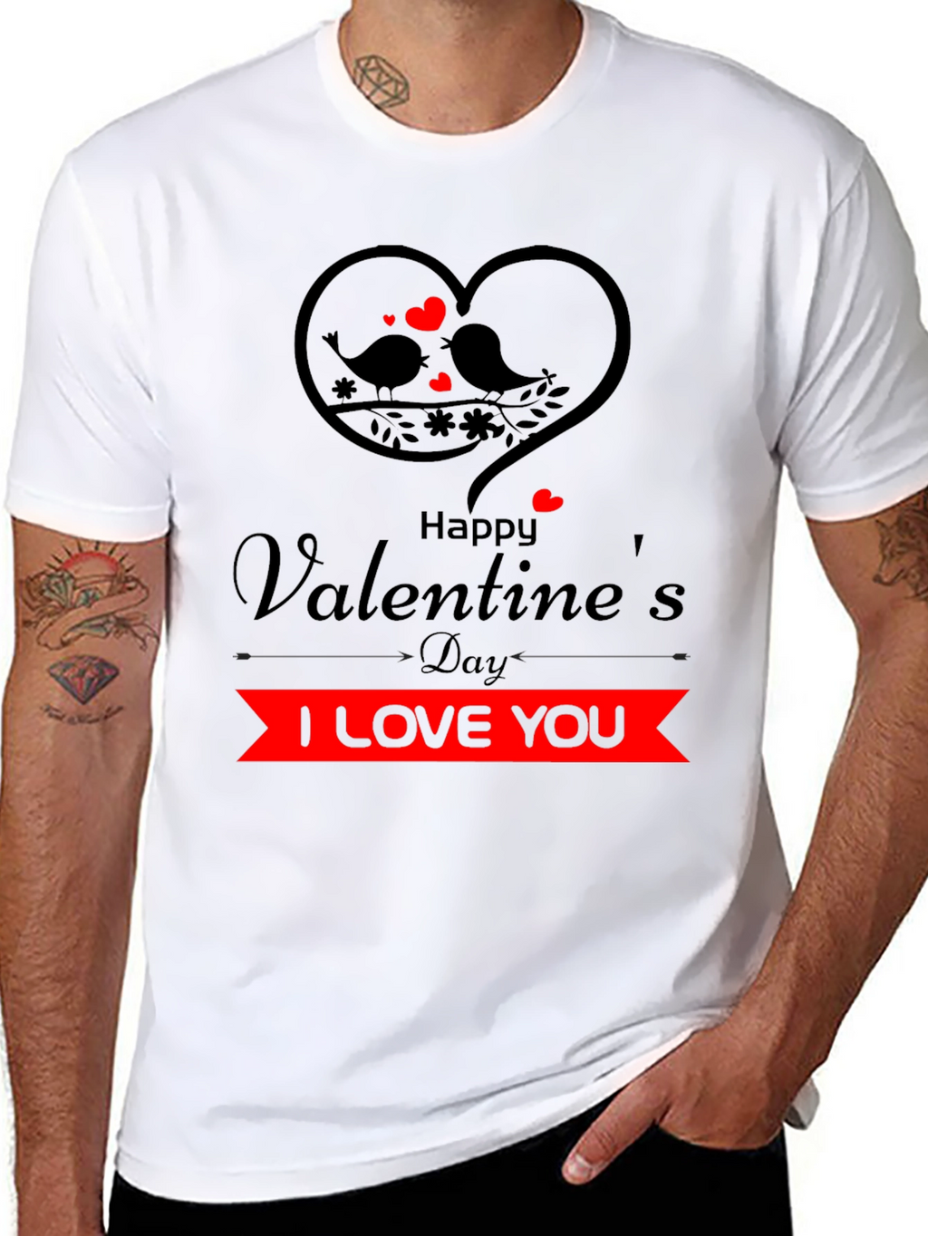 Valentines Day I Love You Graphic Tee