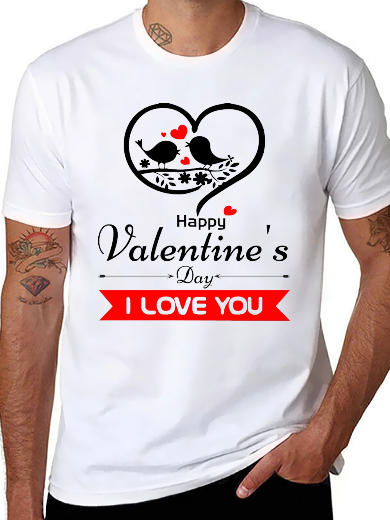 Valentines Day I Love You Graphic Tee