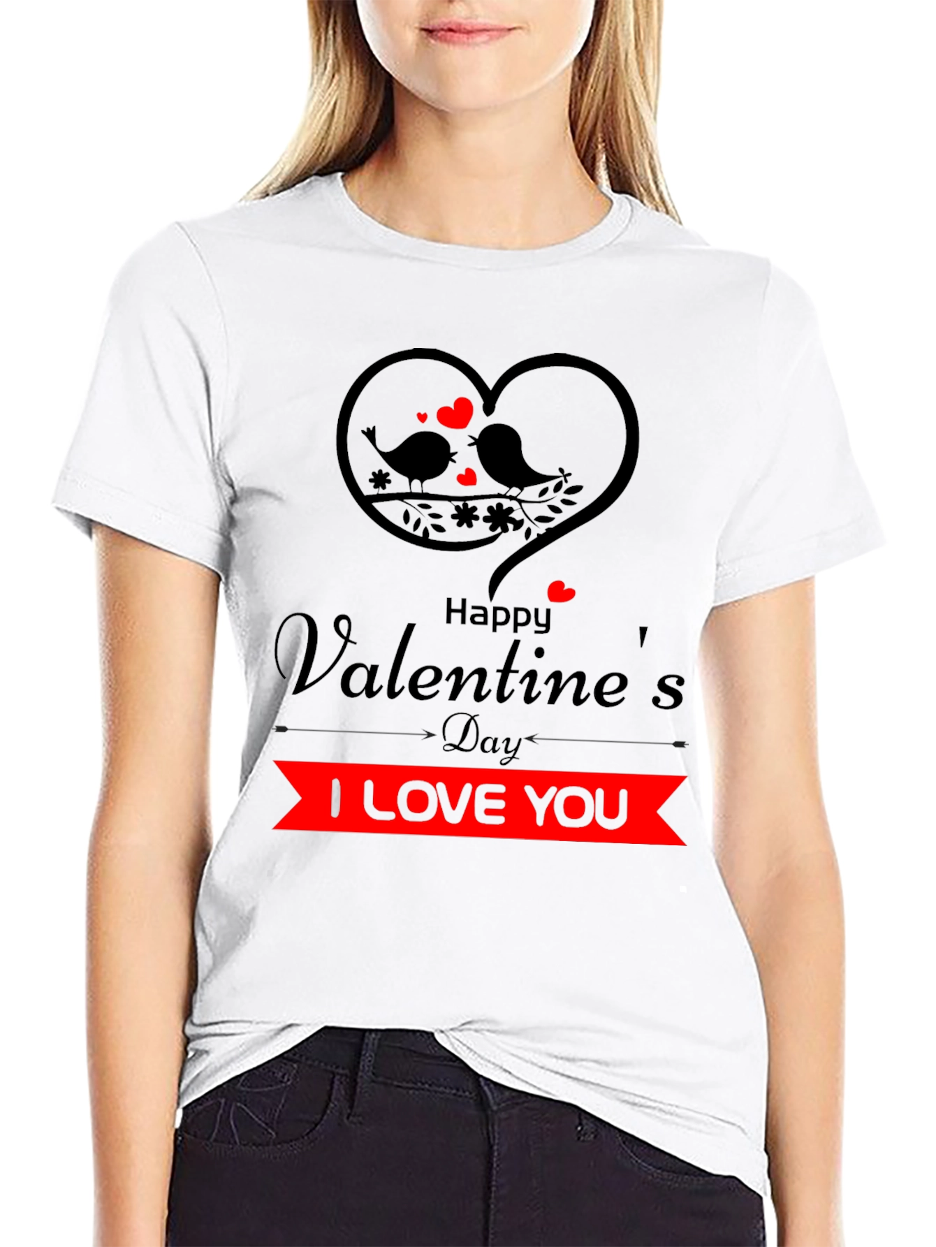 Valentines Day I Love You Graphic Tee