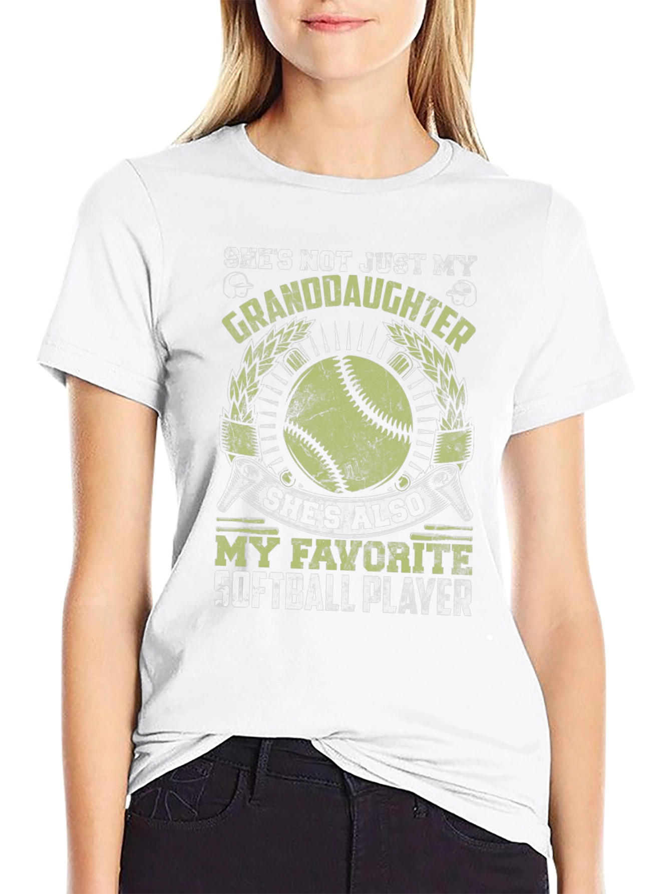Softball Granddaughter T-Shirt - Favorite Player Tee