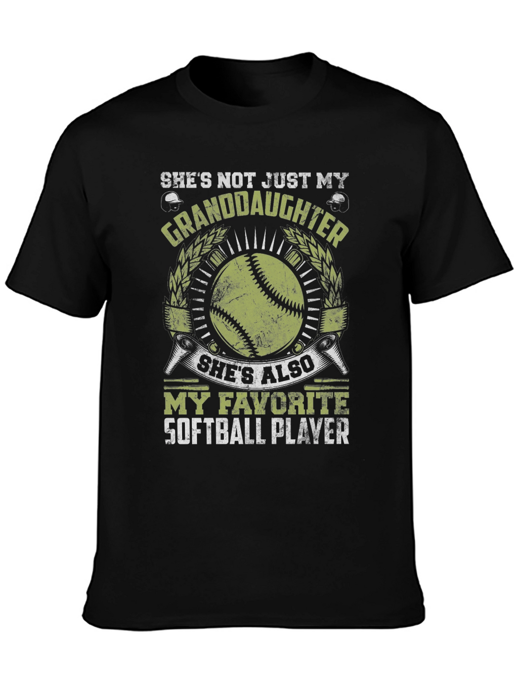 Softball Granddaughter T-Shirt - Favorite Player Tee