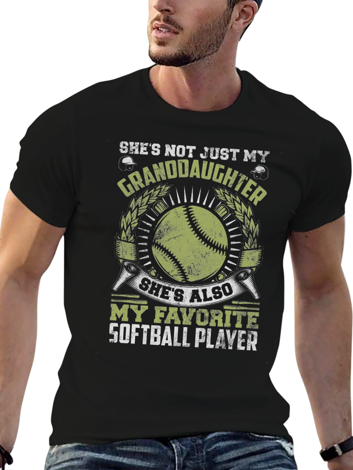 Softball Granddaughter T-Shirt - Favorite Player Tee