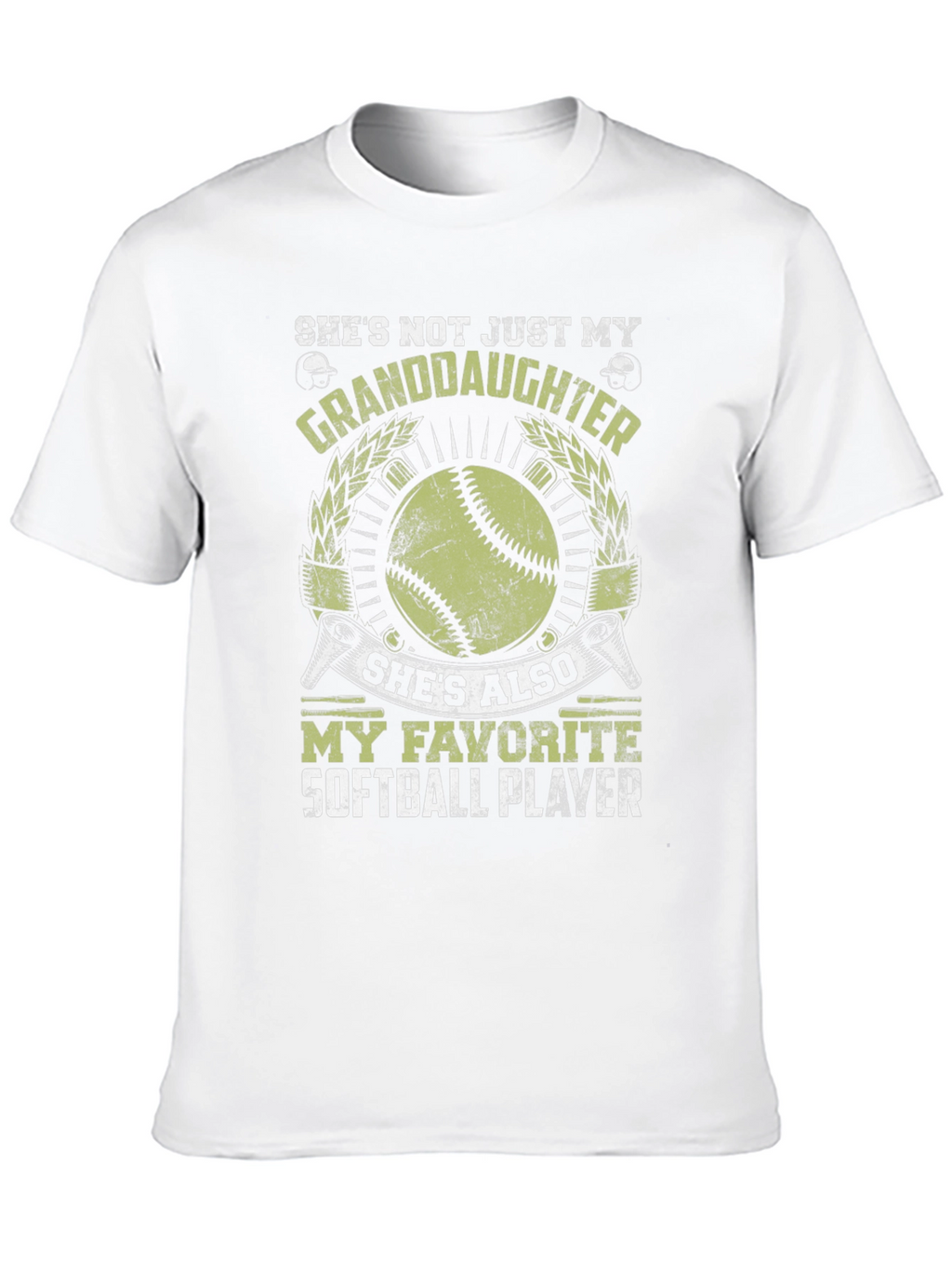 Softball Granddaughter T-Shirt - Favorite Player Tee