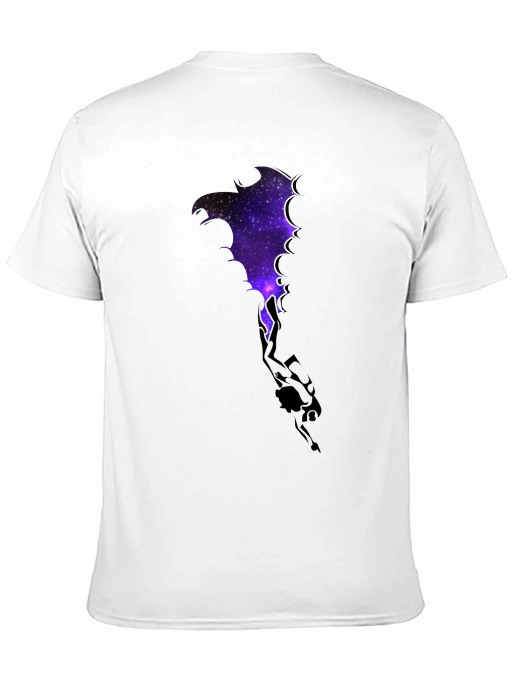 Cosmic Dragon Graphic Tee - Black