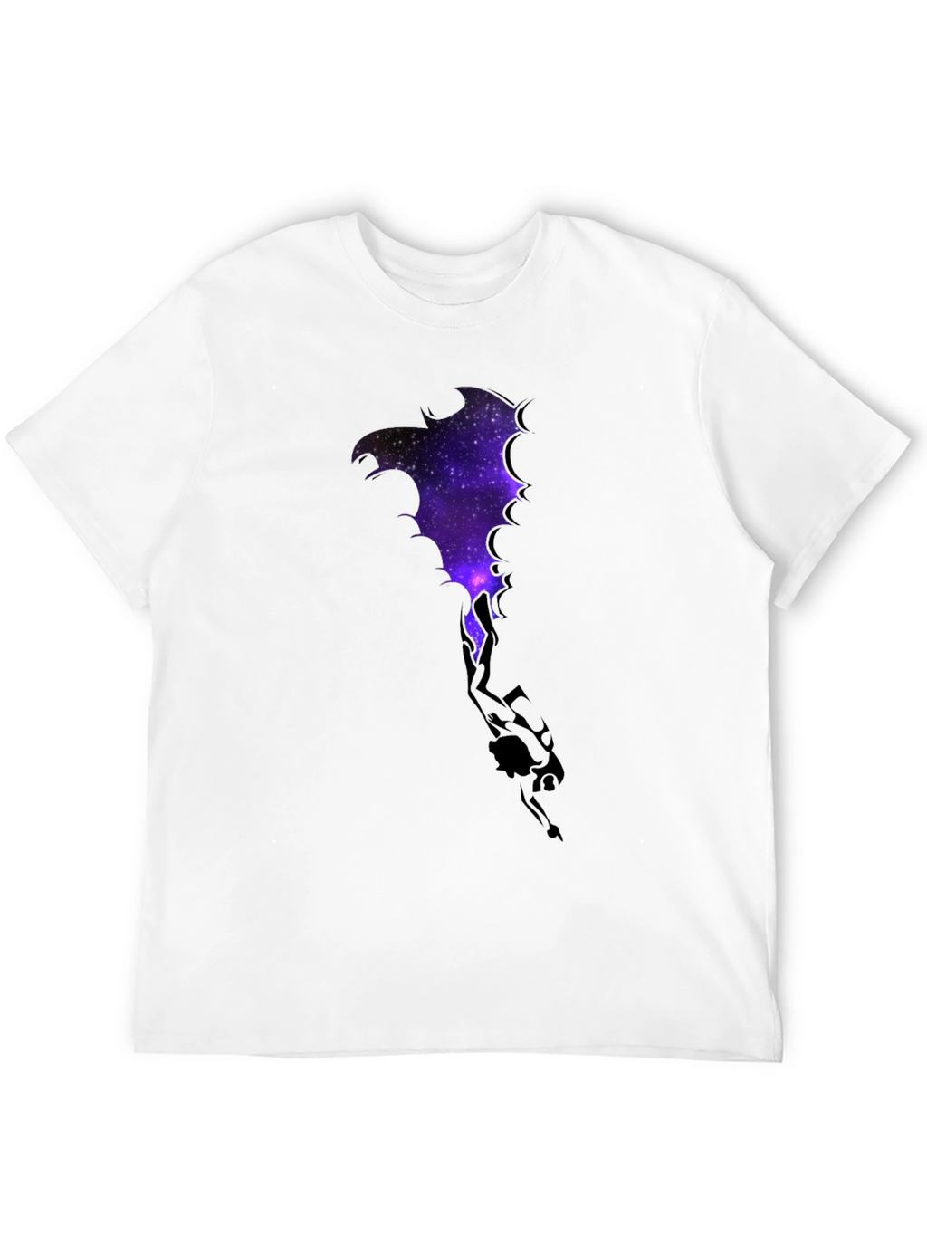 Cosmic Dragon Graphic Tee - Black