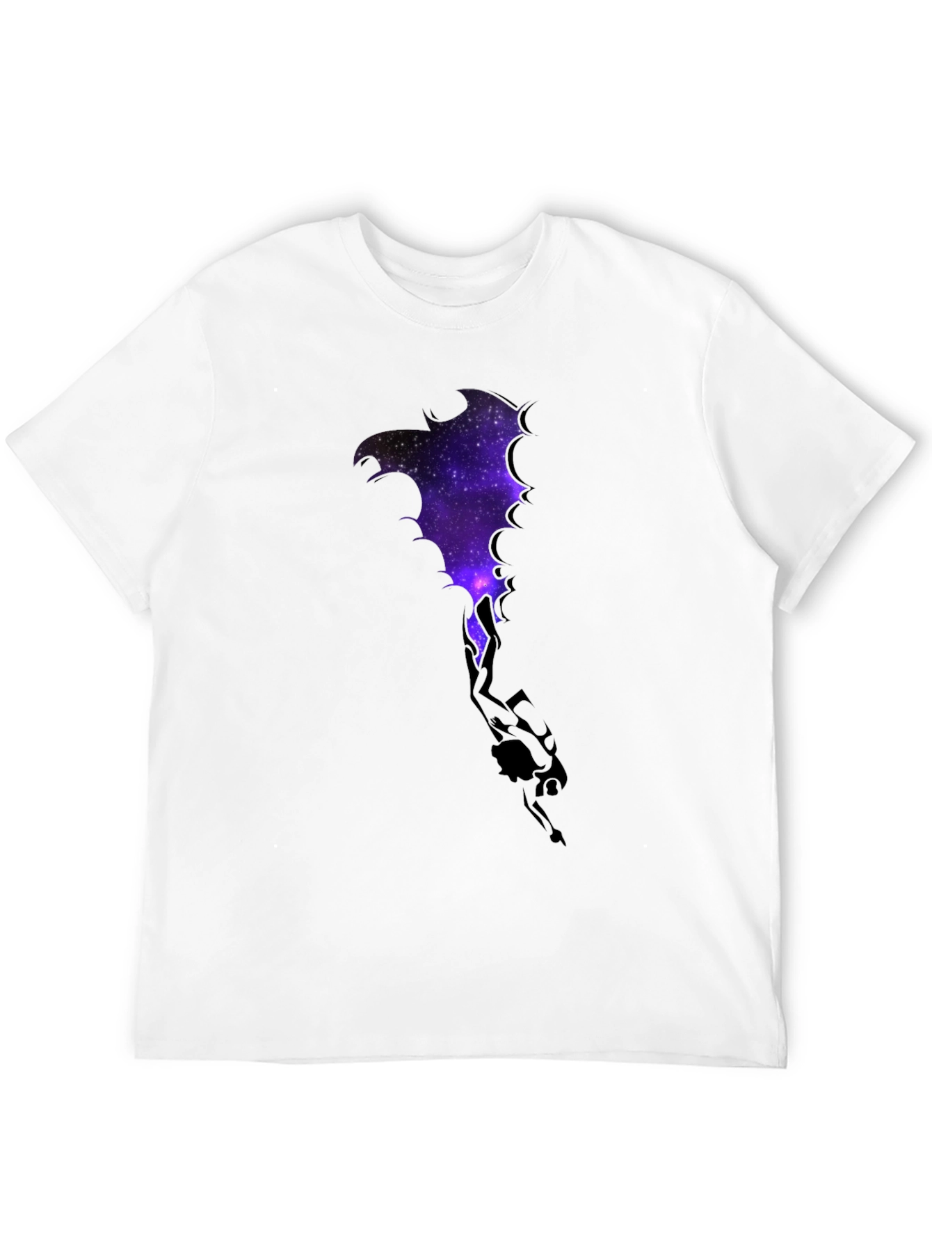 Cosmic Dragon Graphic Tee - Black
