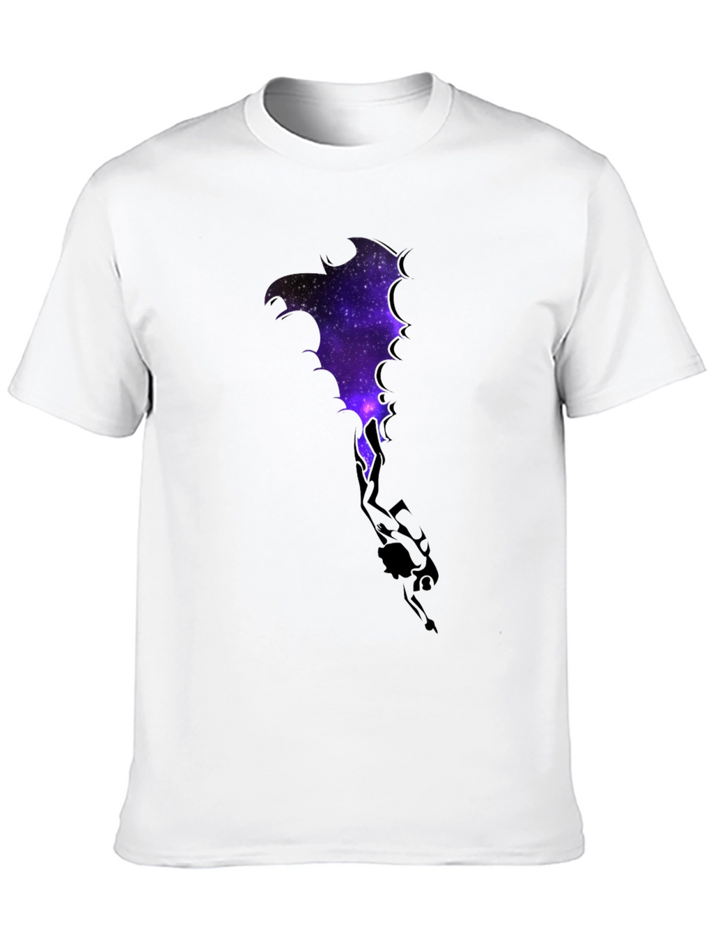 Cosmic Dragon Graphic Tee - Black