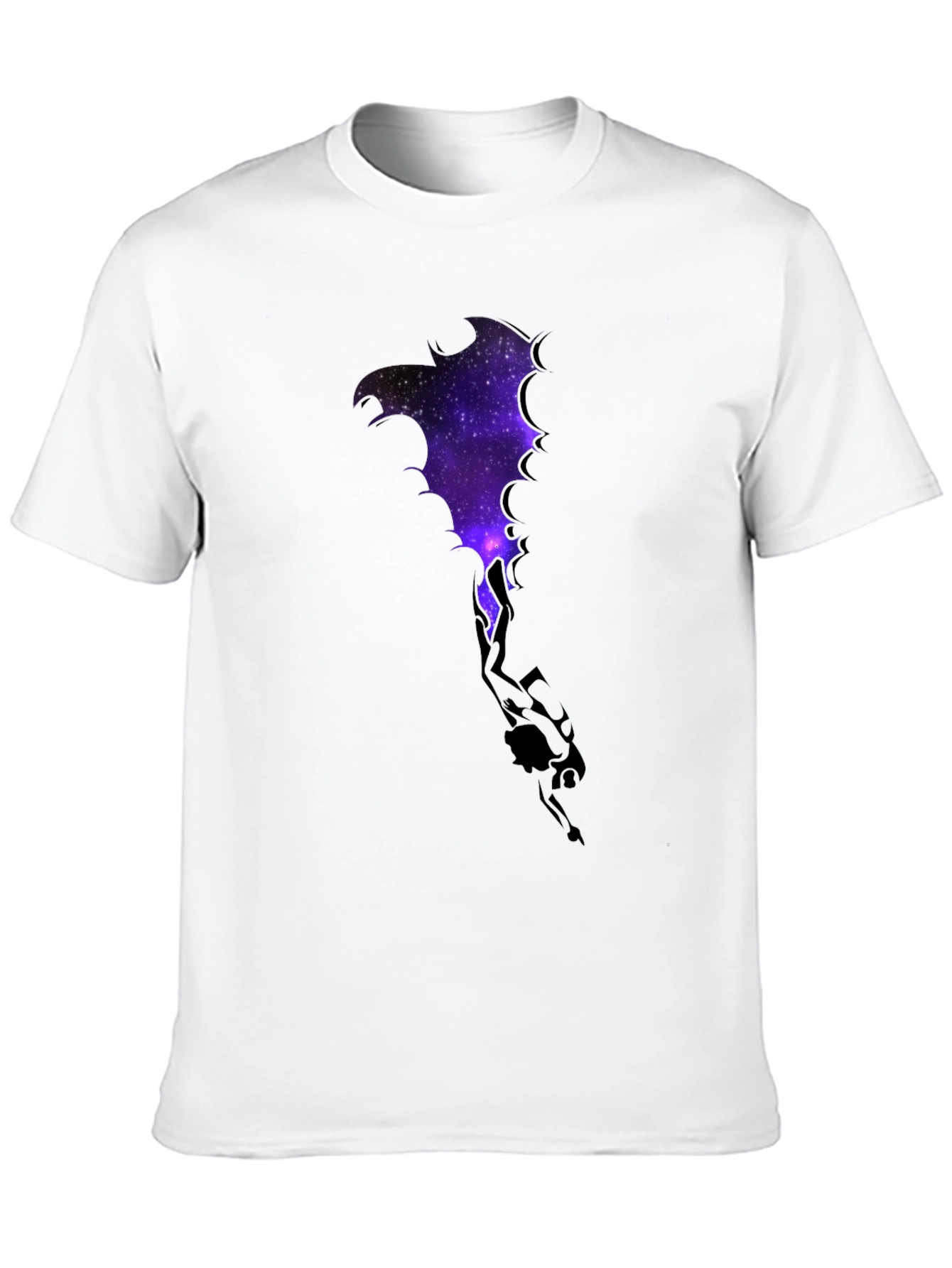 Cosmic Dragon Graphic Tee - Black