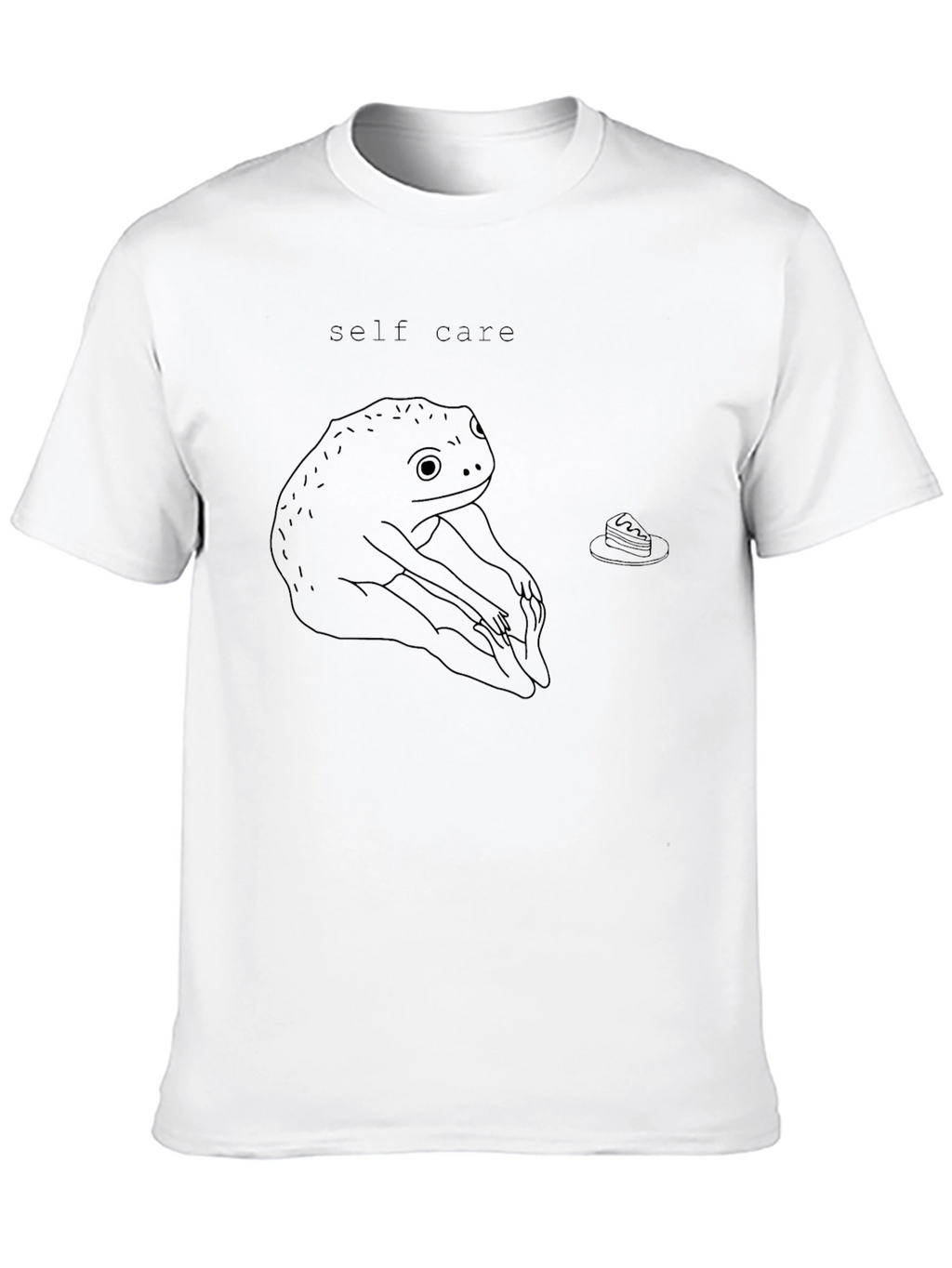 Self Care Frog Graphic Tee - Black T-Shirt