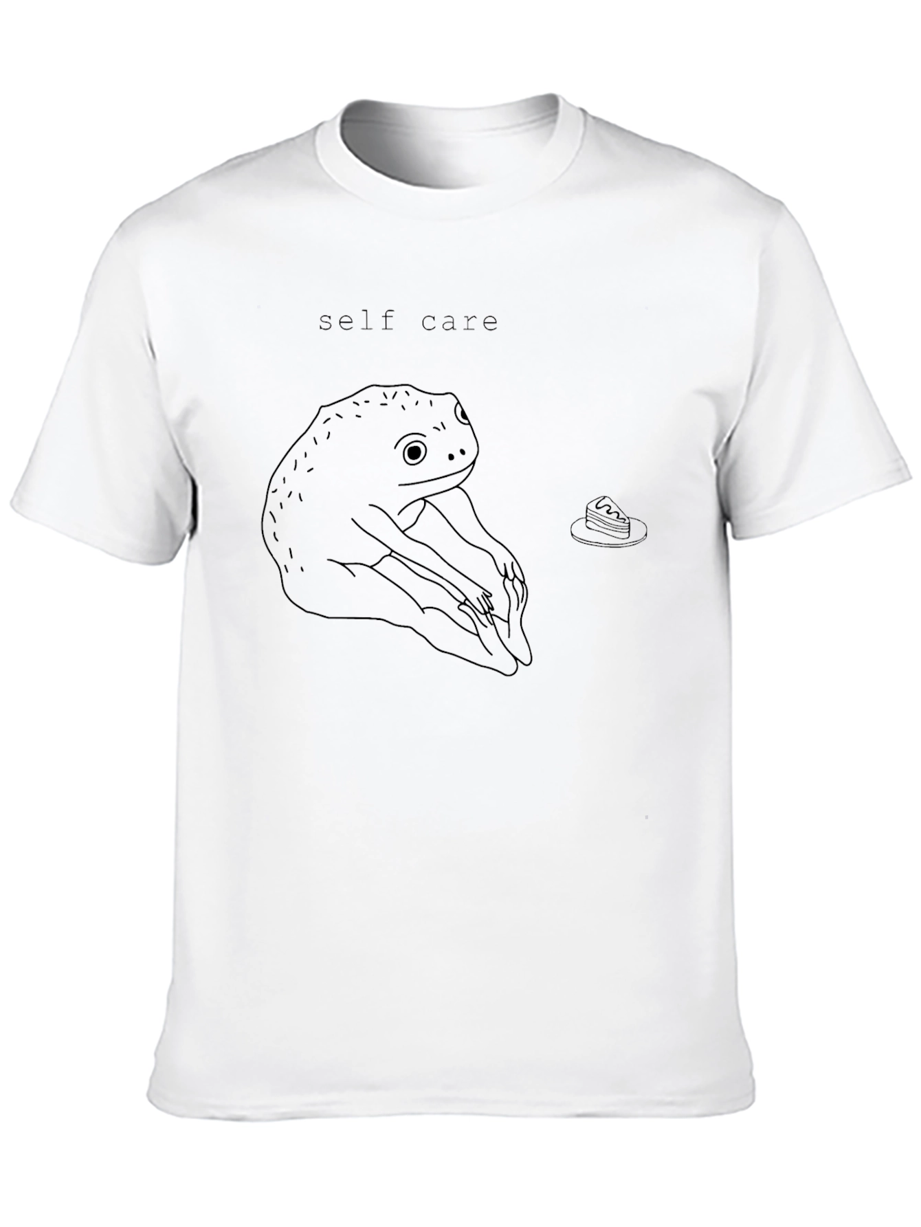 Self Care Frog Graphic Tee - Black T-Shirt