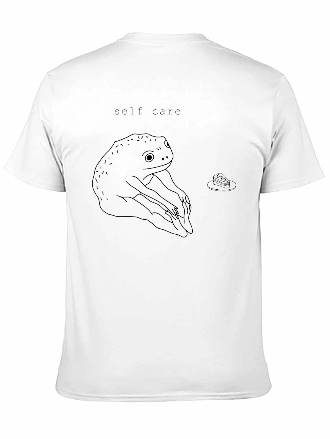 Self Care Frog Graphic Tee - Black T-Shirt