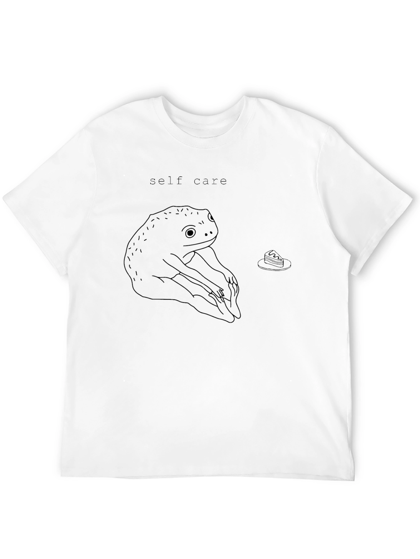 Self Care Frog Graphic Tee - Black T-Shirt