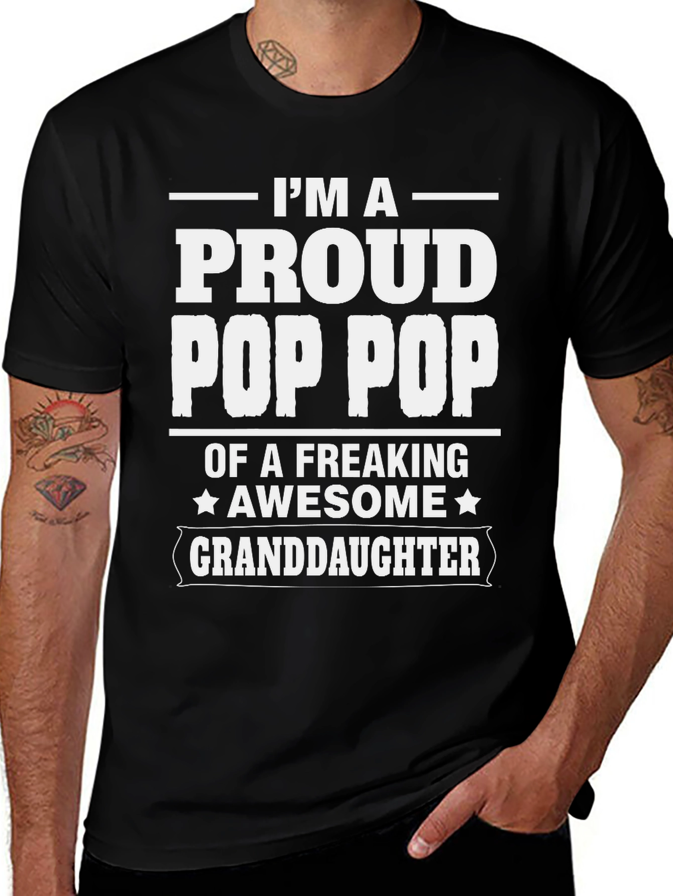 Proud Pop Pop Granddaughter T-Shirt