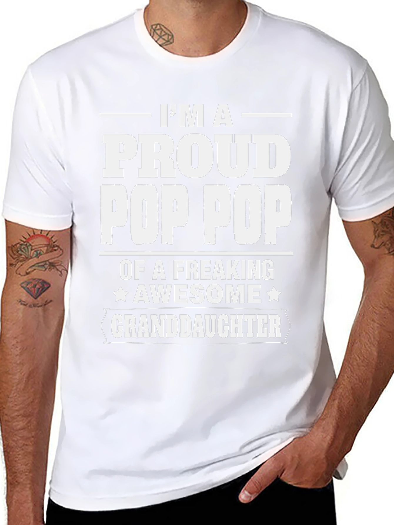 Proud Pop Pop Granddaughter T-Shirt