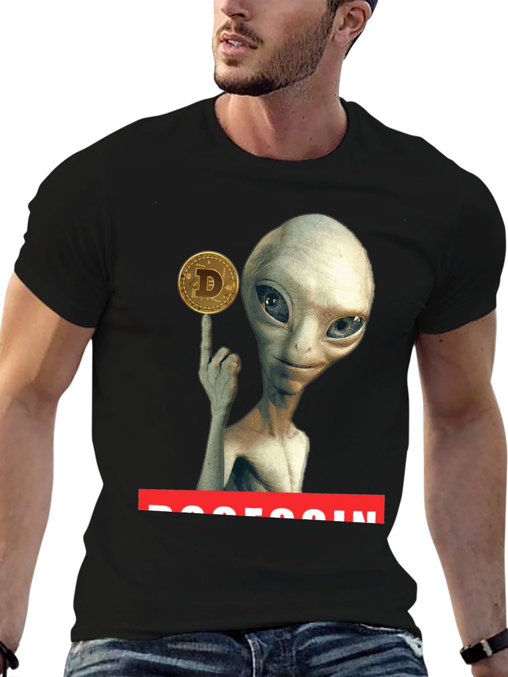 Alien Dogecoin T-Shirt - Crypto Tee