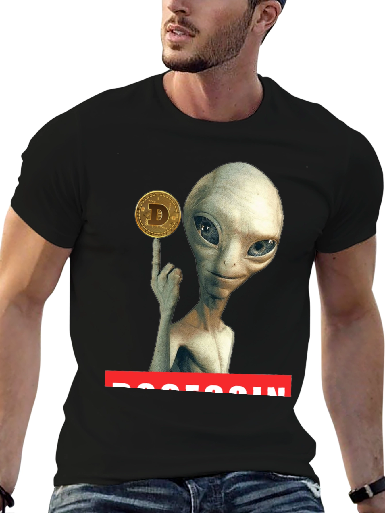 Alien Dogecoin T-Shirt - Crypto Tee