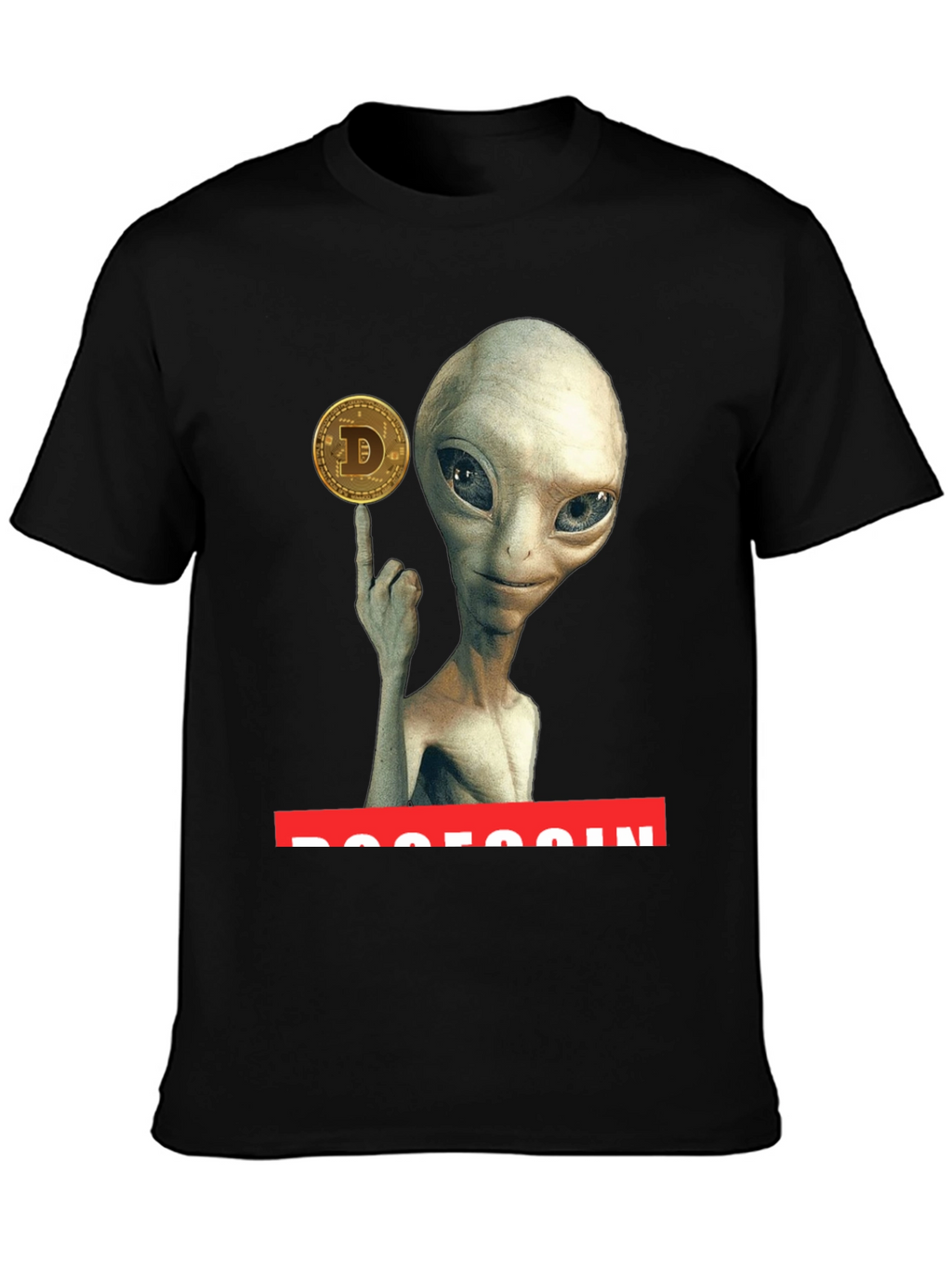 Alien Dogecoin T-Shirt - Crypto Tee