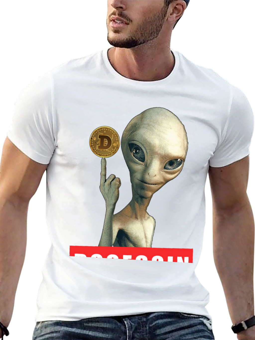 Alien Dogecoin T-Shirt - Crypto Tee