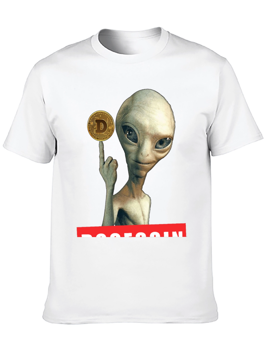 Alien Dogecoin T-Shirt - Crypto Tee